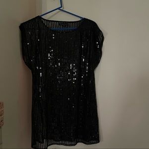 Black Sequined Women’s Top size Medium